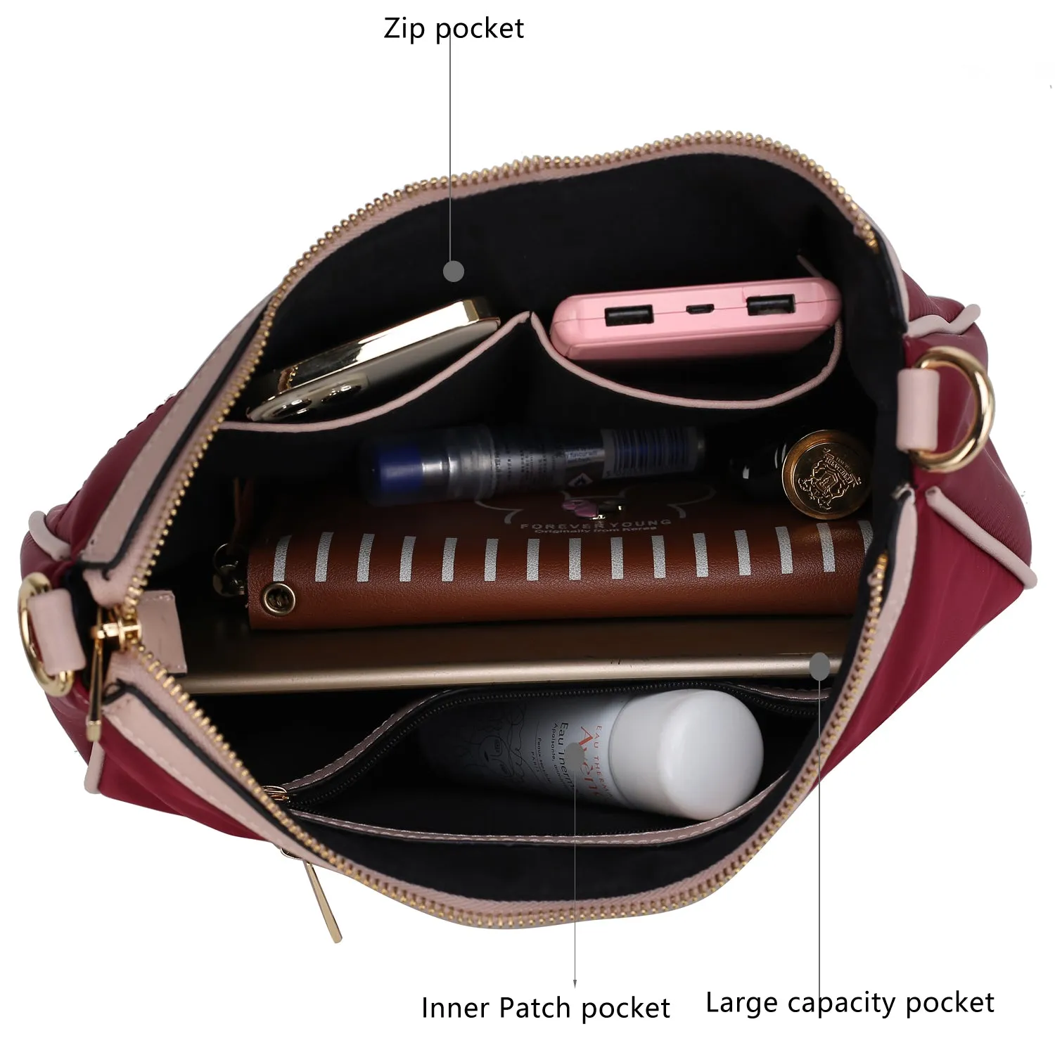 Freya 2-Pieces Crossbody Handbag