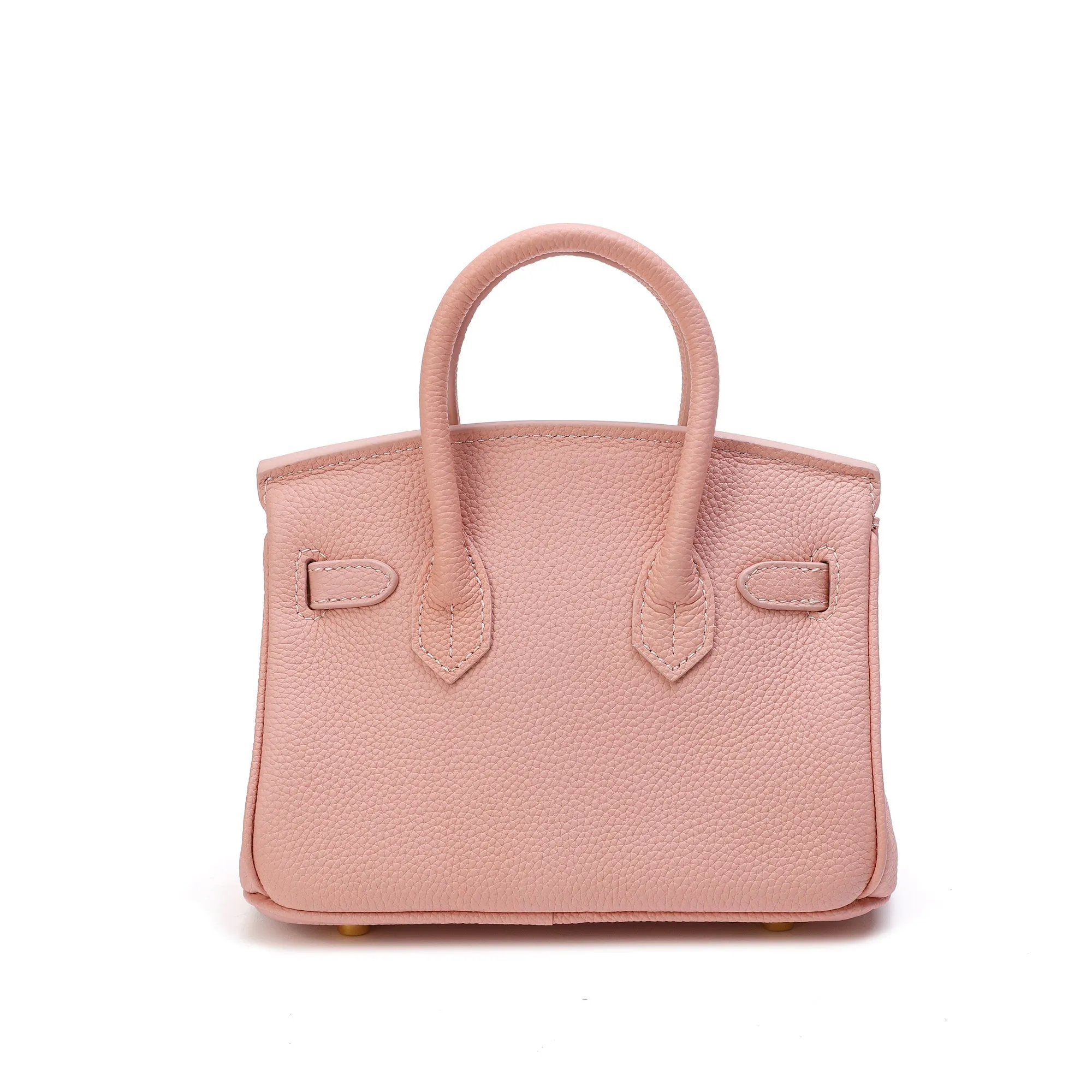 Full-Grain Leather Mini Satchel/ Shoulder Bag