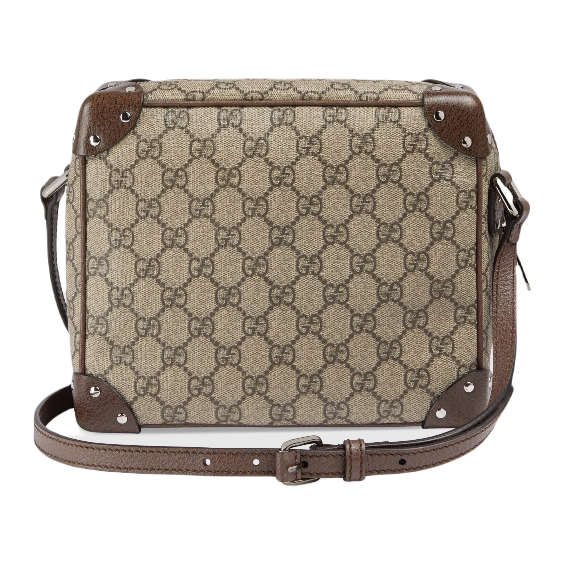 Gucci Gg Crossbody Bag With Leather Details