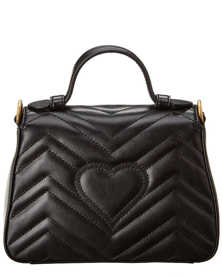 Gucci GG Marmont Mini Matelasse Leather Top Handle Shoulder Bag