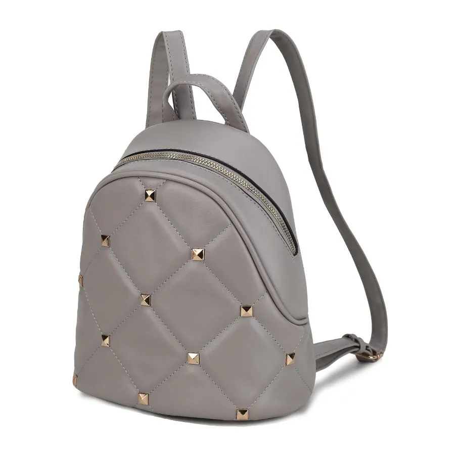 Hayden Quilted Vegan Leather with Studs Women’s Backpack