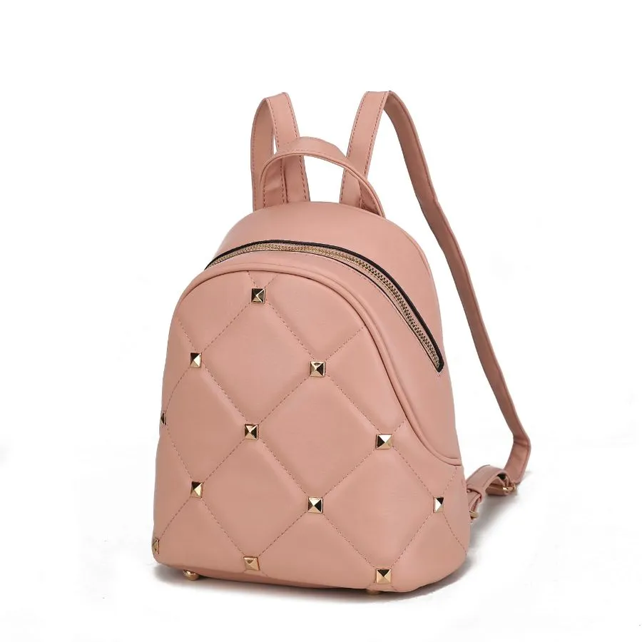 Hayden Quilted Vegan Leather with Studs Women’s Backpack