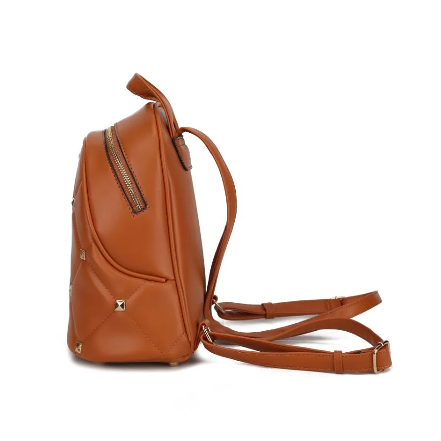 Hayden Quilted Vegan Leather with Studs Women’s Backpack