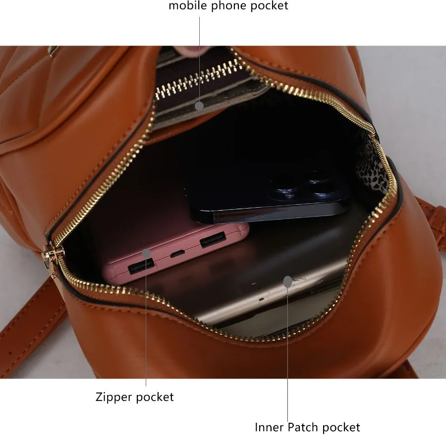 Hayden Quilted Vegan Leather with Studs Women’s Backpack