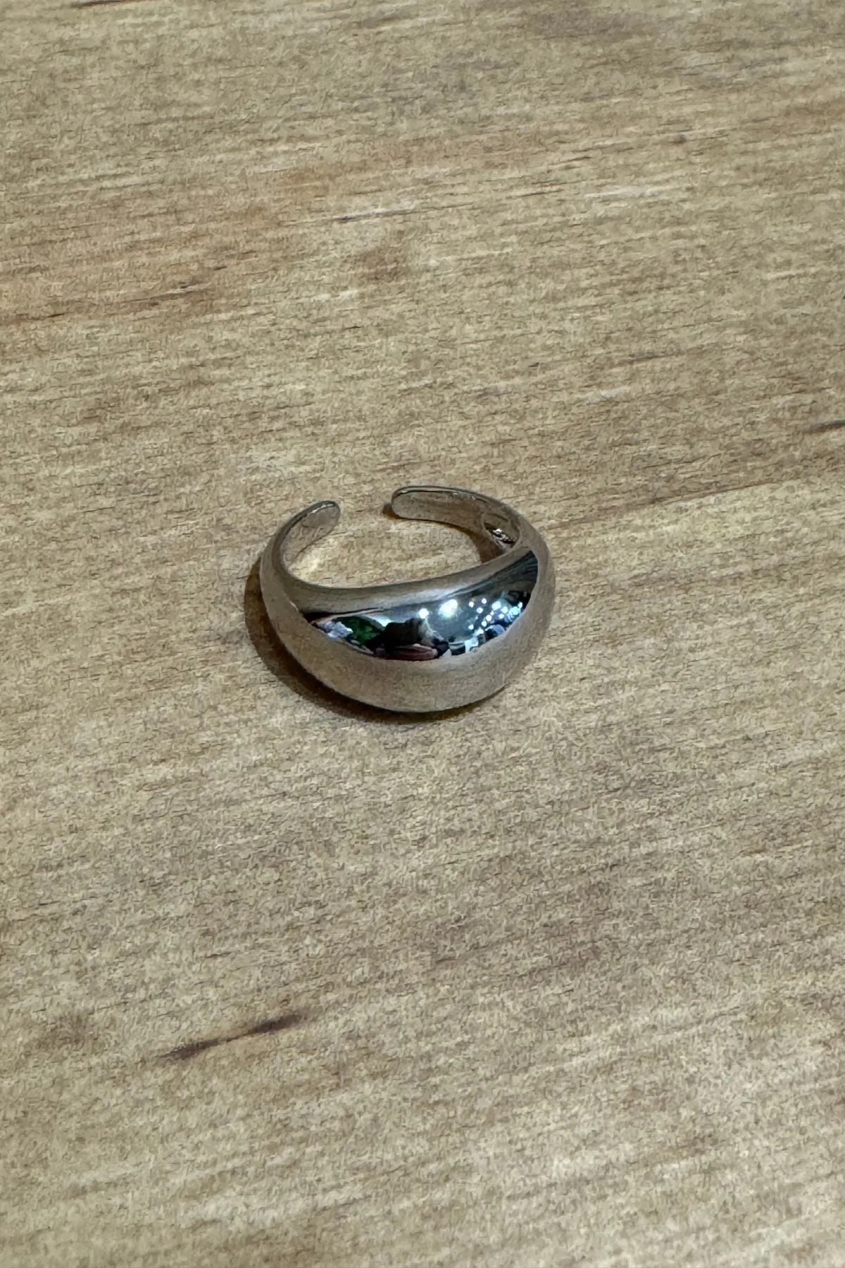 Heavy Open Ring - Silver