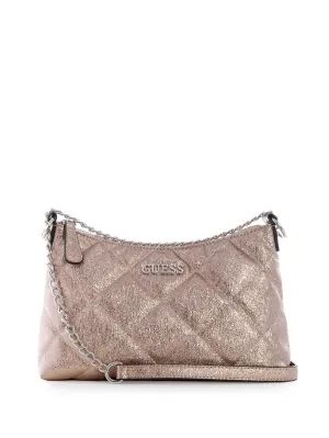 Hoboken Metallic Zip-Top Crossbody