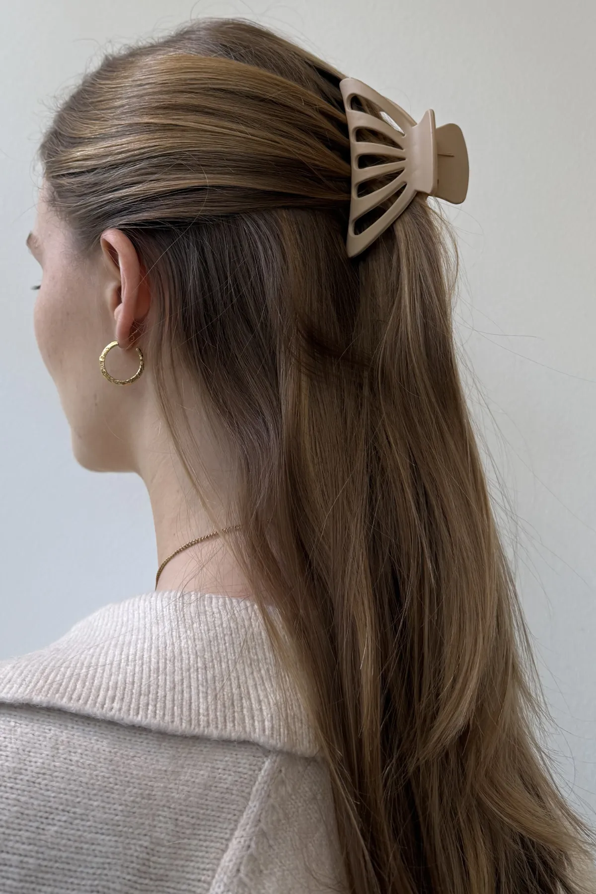 Hollow Claw Clip - Khaki