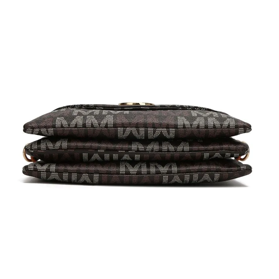 Ishani Five Compartments M Signature Crossbody Bag