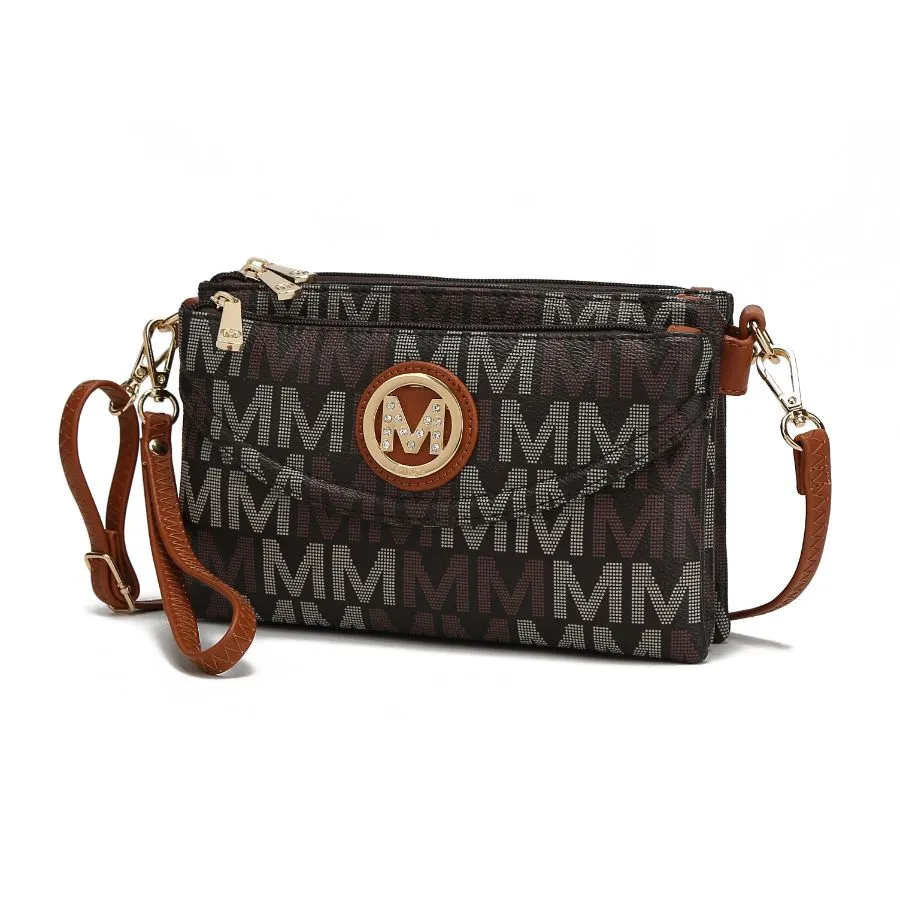 Ishani Five Compartments M Signature Crossbody Bag