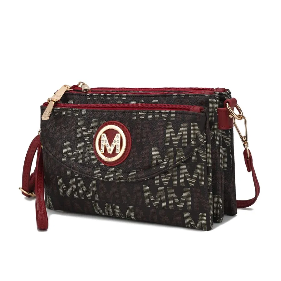 Ishani Five Compartments M Signature Crossbody Bag