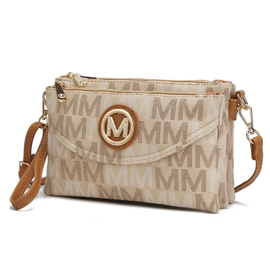 Ishani Five Compartments M Signature Crossbody Bag