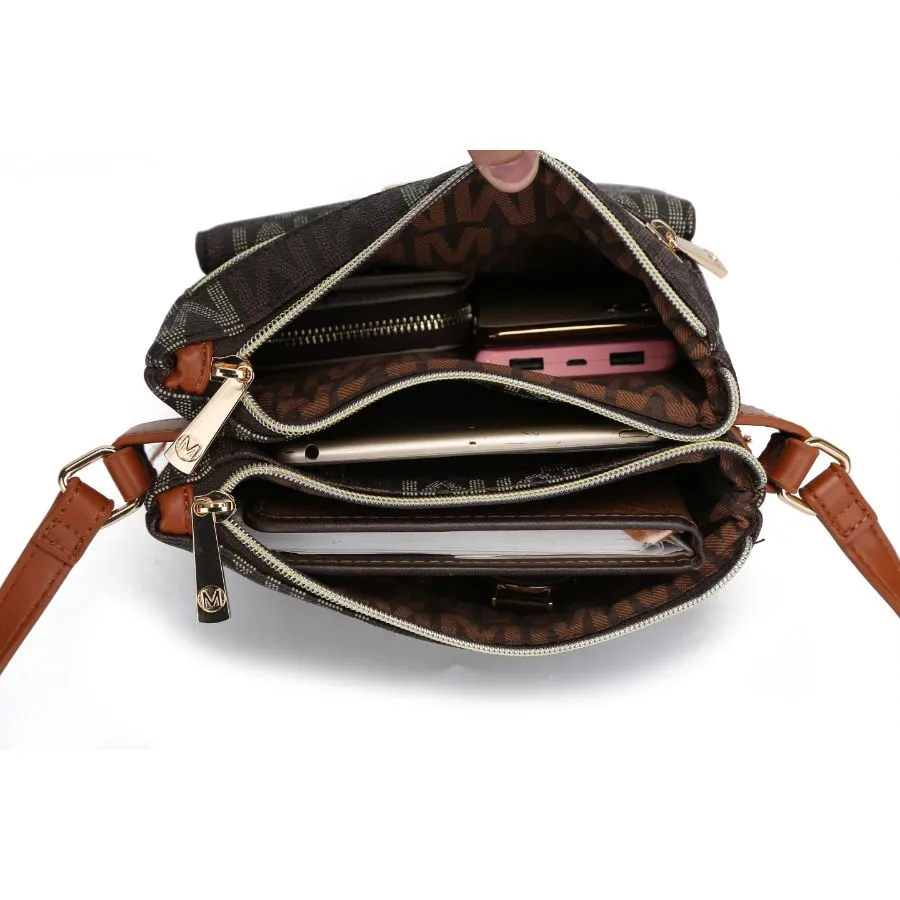 Jeni Multi Compartment Crossbody Handbag