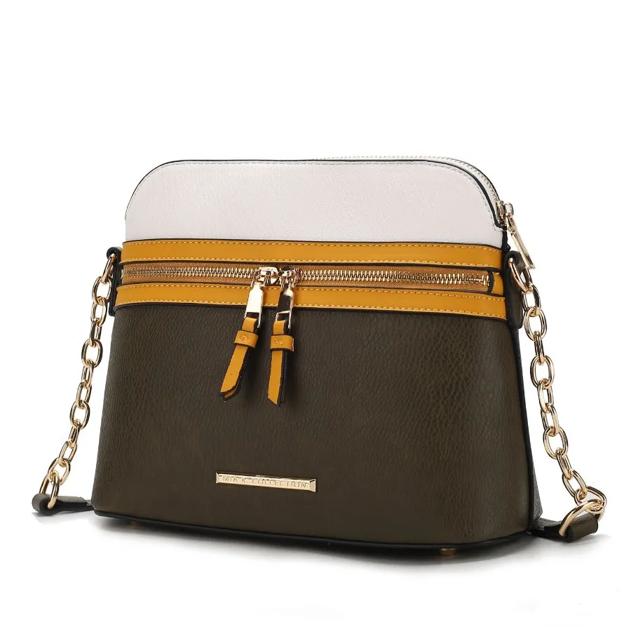 Karelyn Vegan Leather Crossbody Handbag