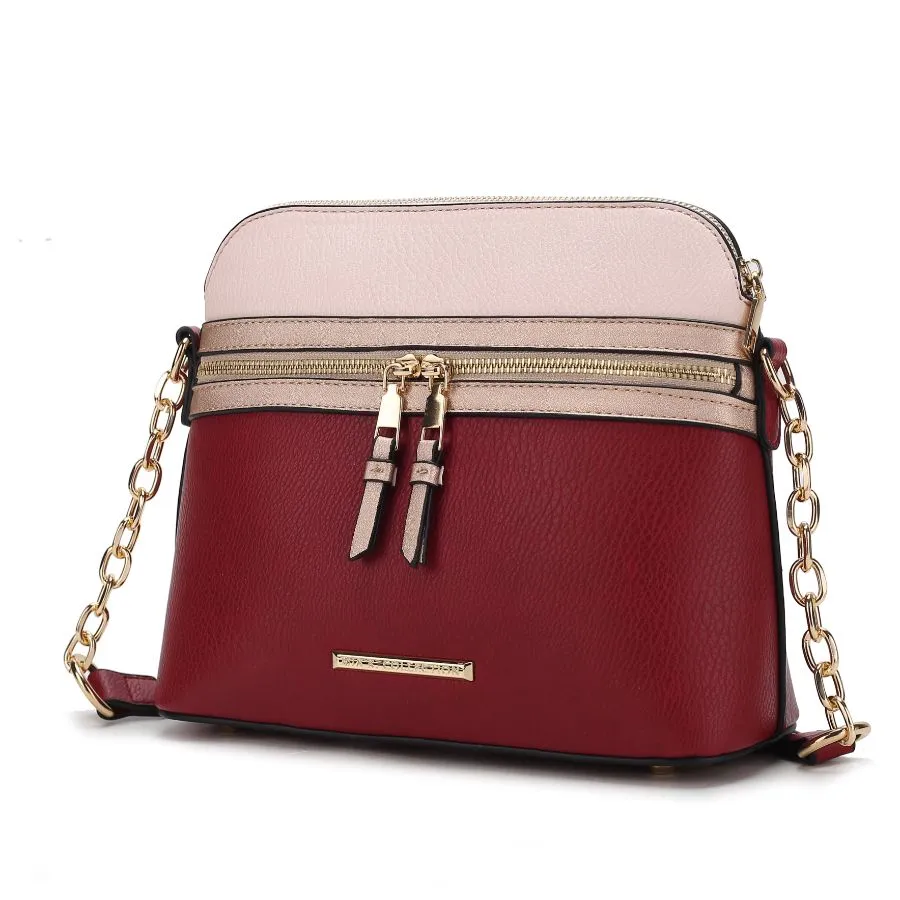 Karelyn Vegan Leather Crossbody Handbag