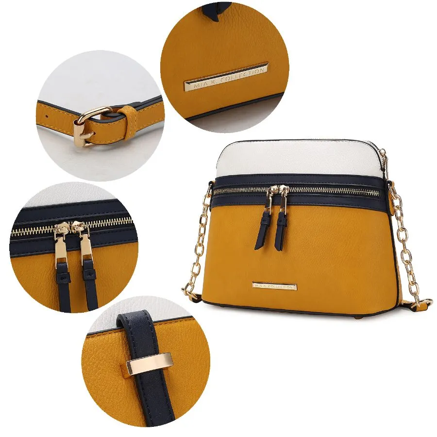 Karelyn Vegan Leather Crossbody Handbag