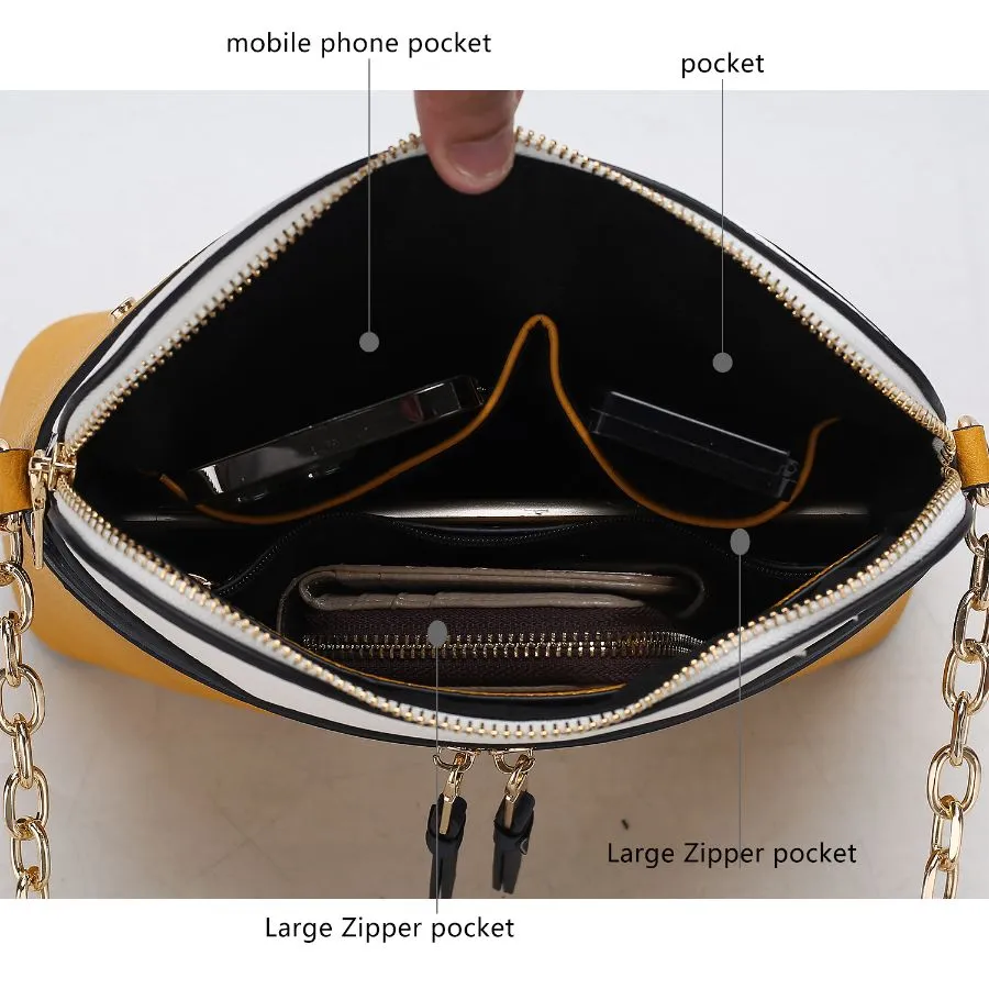 Karelyn Vegan Leather Crossbody Handbag