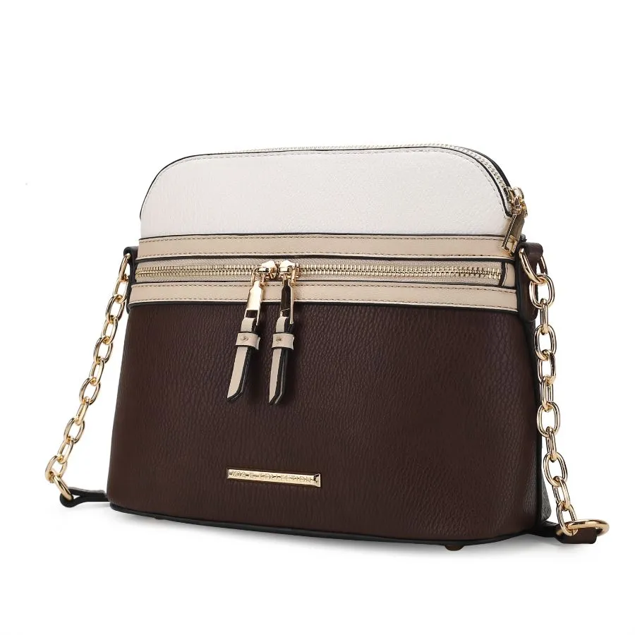 Karelyn Vegan Leather Crossbody Handbag