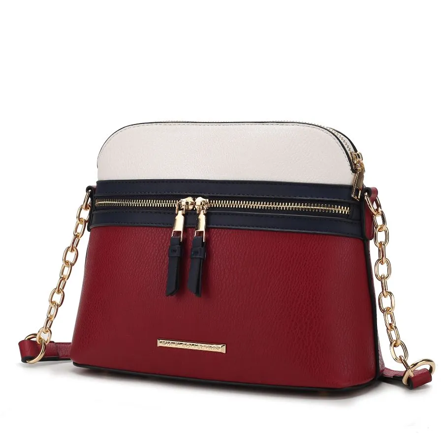 Karelyn Vegan Leather Crossbody Handbag