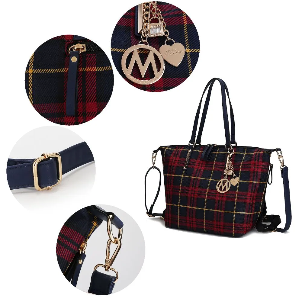 Layla Tote and Backpack for Women Multicomparment