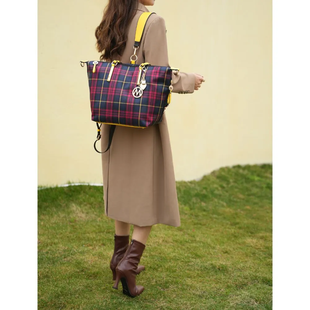 Layla Tote and Backpack for Women Multicomparment