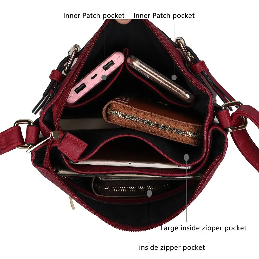Lilian Vegan Leather Crossbody Handbag