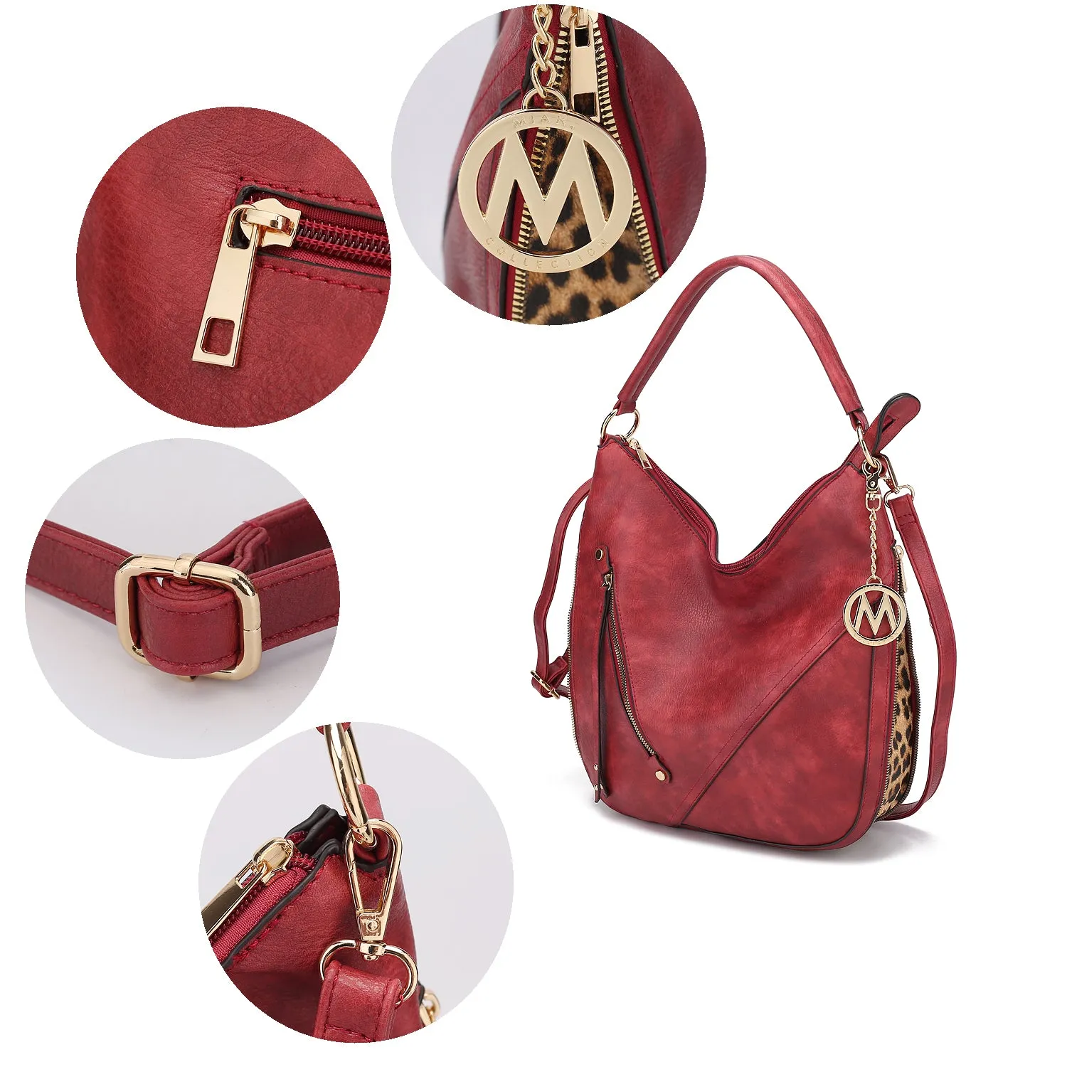 Lisanna Vegan Leather Hobo Handbag