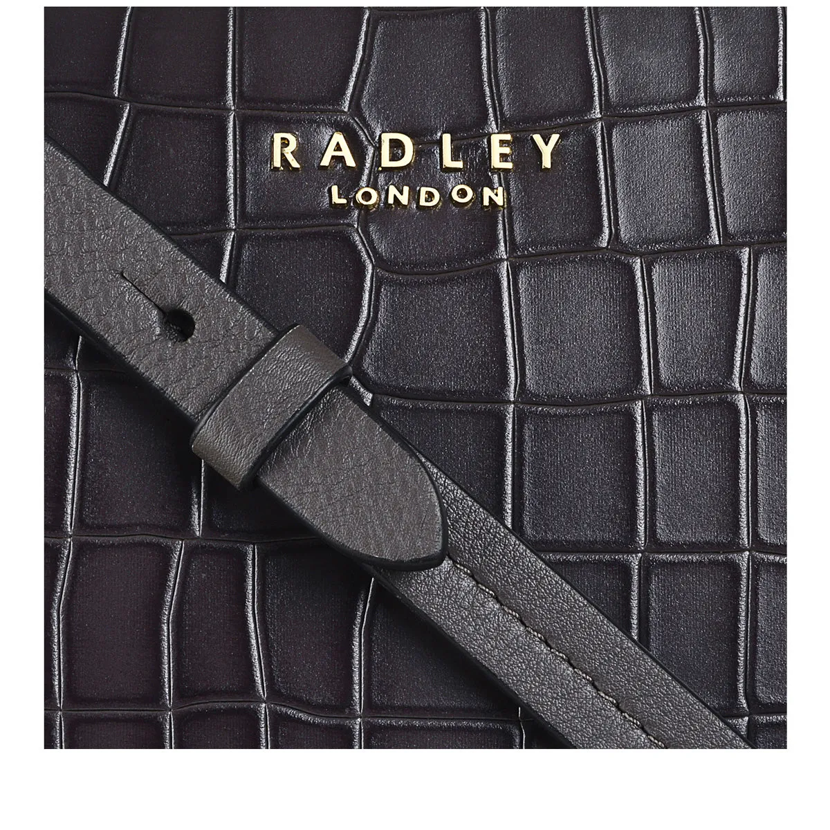 Liverpool Street 2.0 Faux Croc - Medium Ziptop Satchel