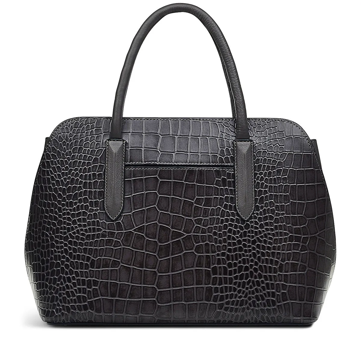 Liverpool Street 2.0 Faux Croc - Medium Ziptop Satchel