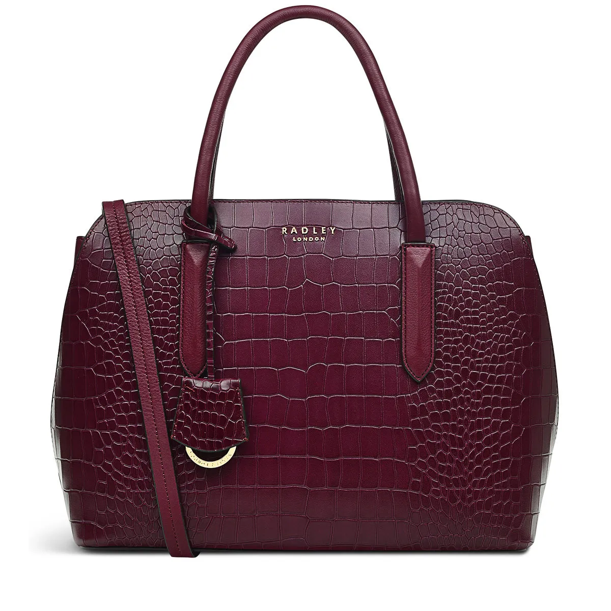 Liverpool Street 2.0 Faux Croc - Medium Ziptop Satchel