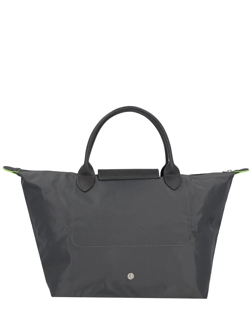 Longchamp Le Pliage Green Medium Canvas Bag
