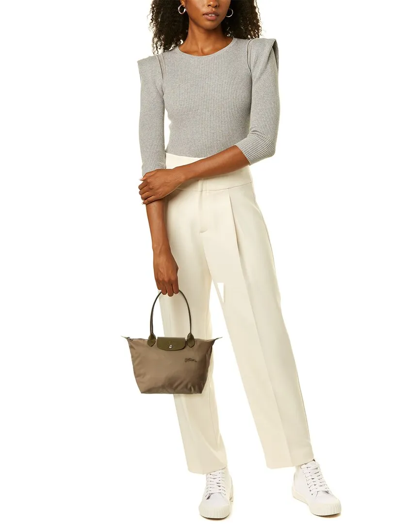 Longchamp Le Pliage Green Medium Canvas Long Handle Tote