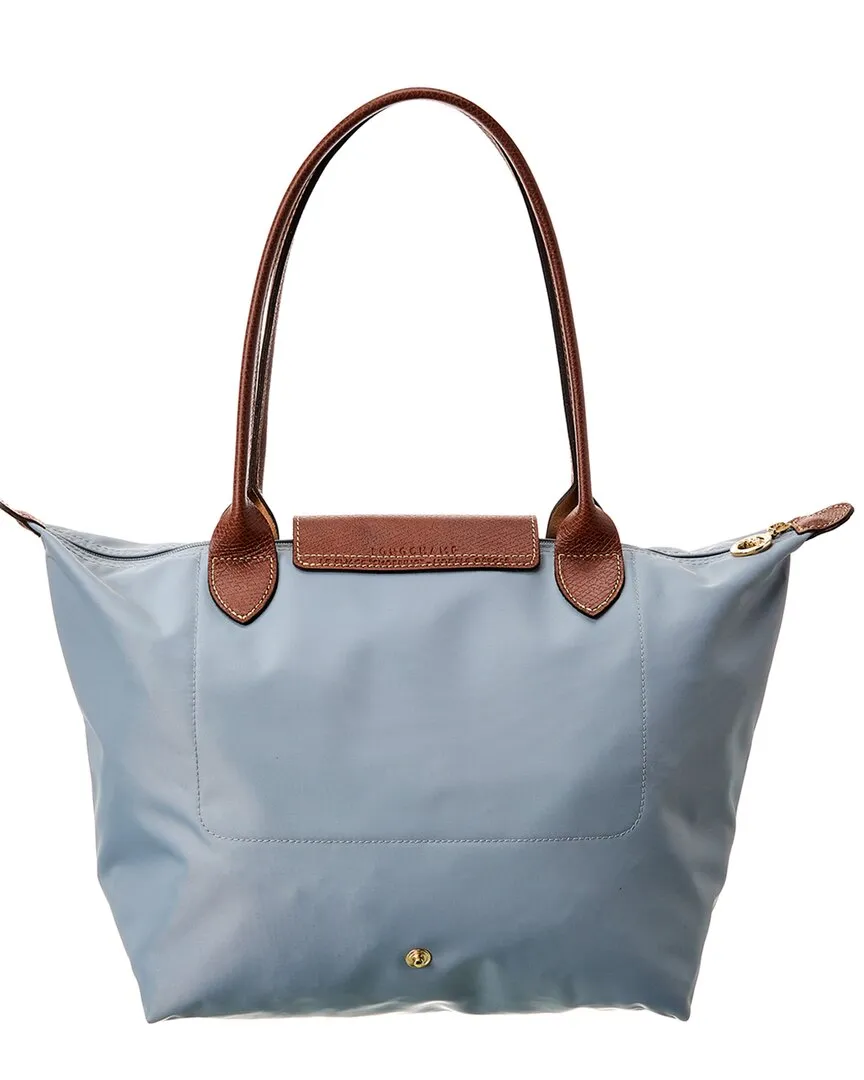 Longchamp Le Pliage Original Medium & Leather Long Handle Tote