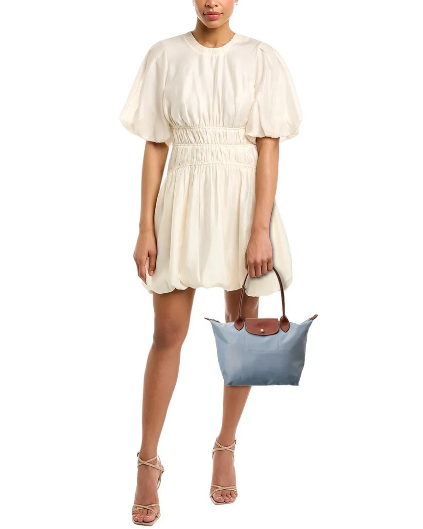 Longchamp Le Pliage Original Medium & Leather Long Handle Tote
