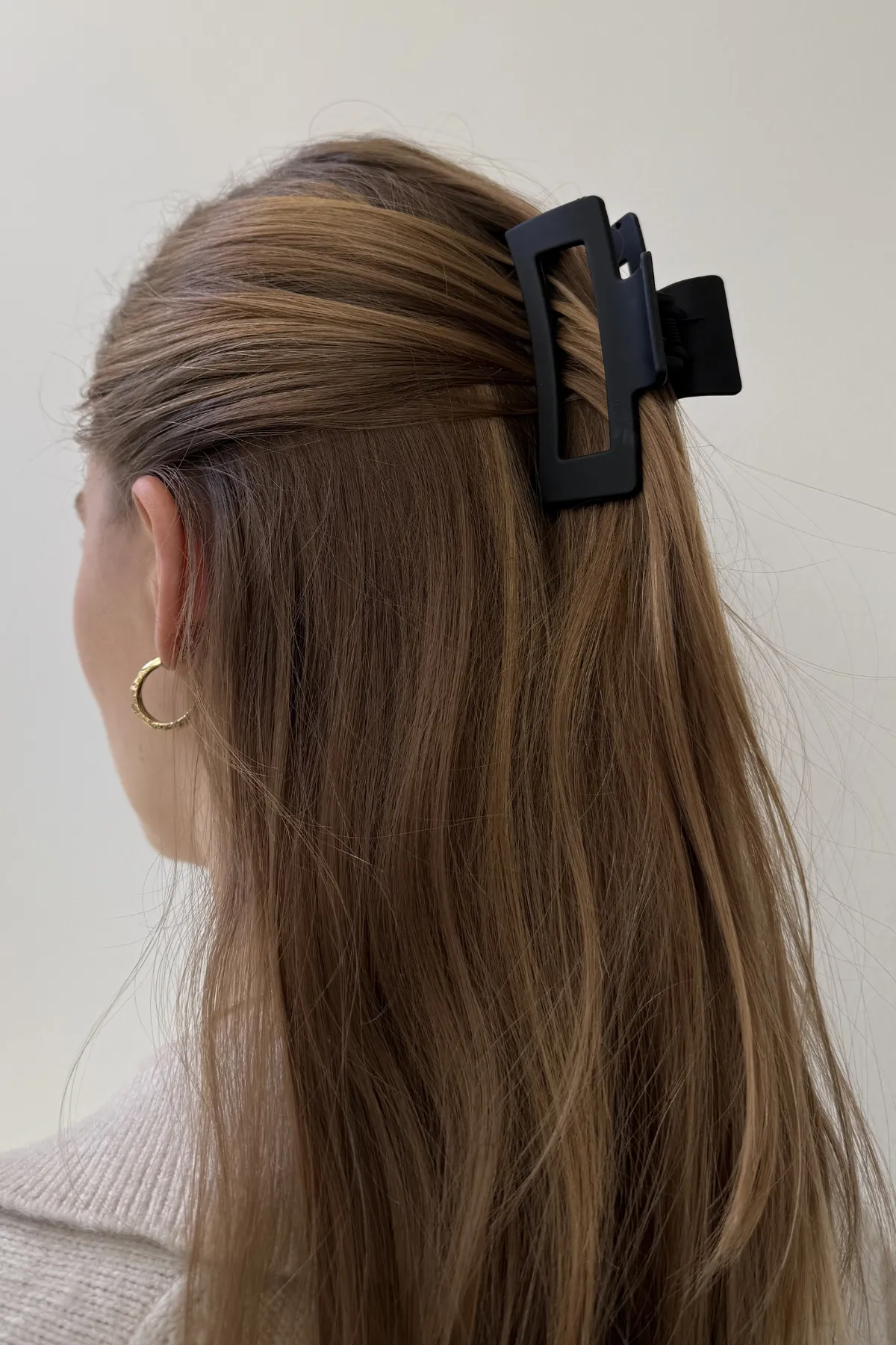 Luna Hair Clip - Matt Black
