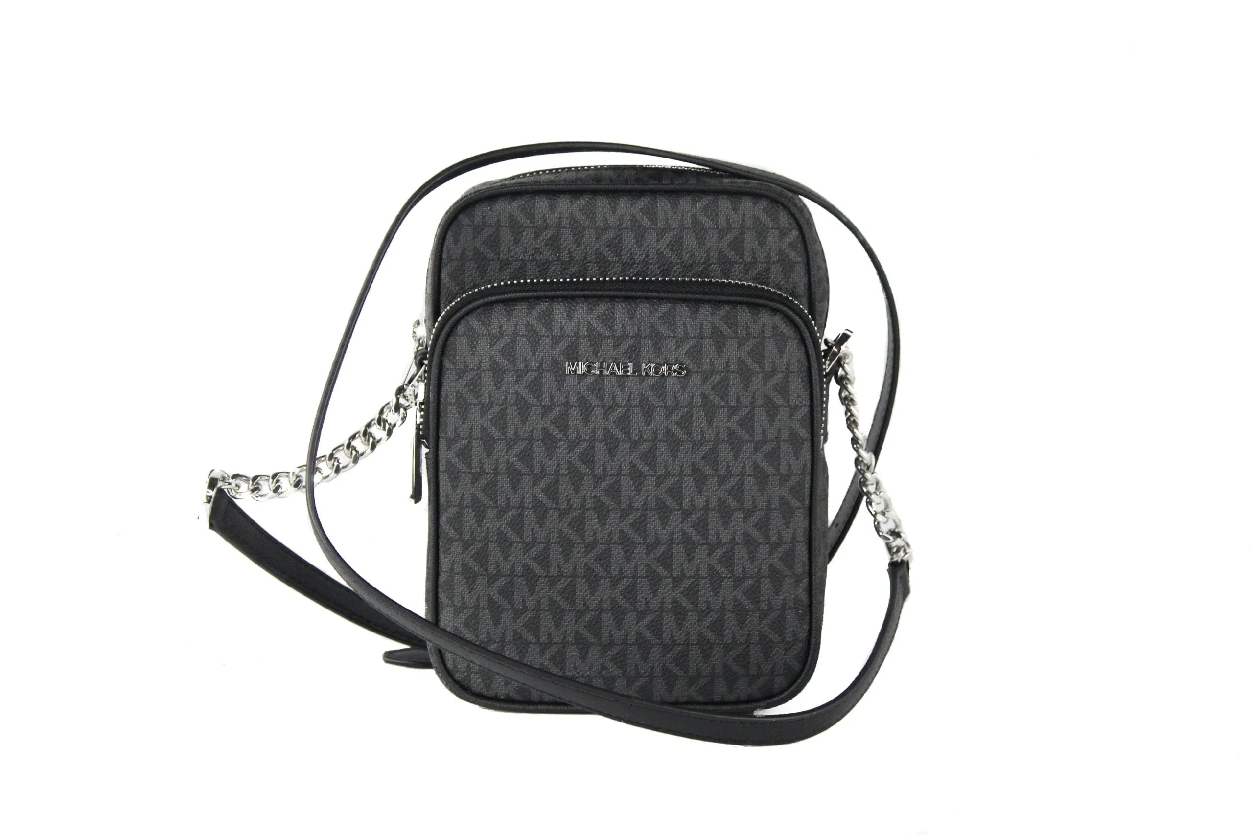 Michael Kors Jet Set Travel Signature Logo Chain Crossbody F Bag