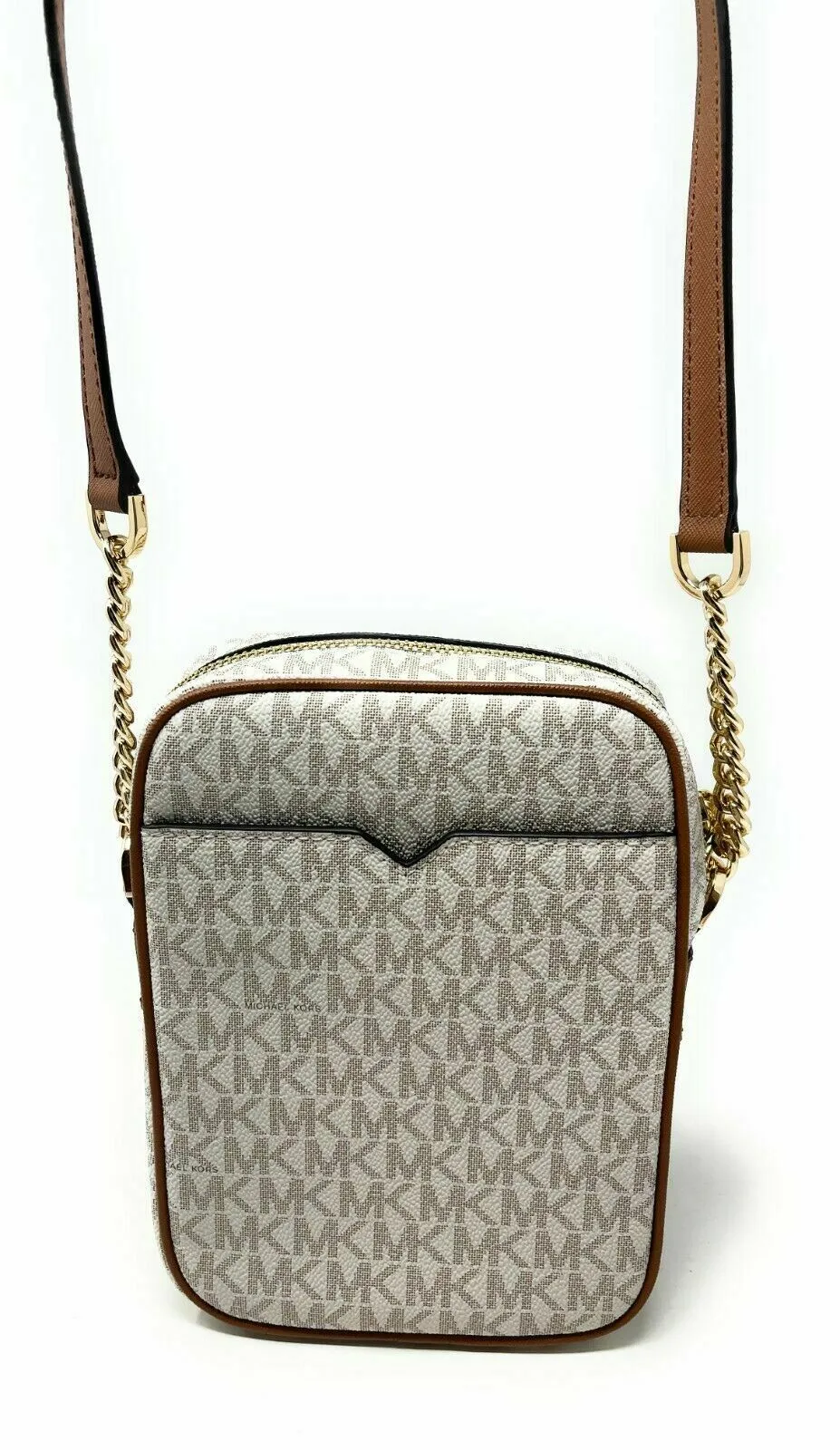 Michael Kors Jet Set Travel Signature Logo Chain Crossbody F Bag