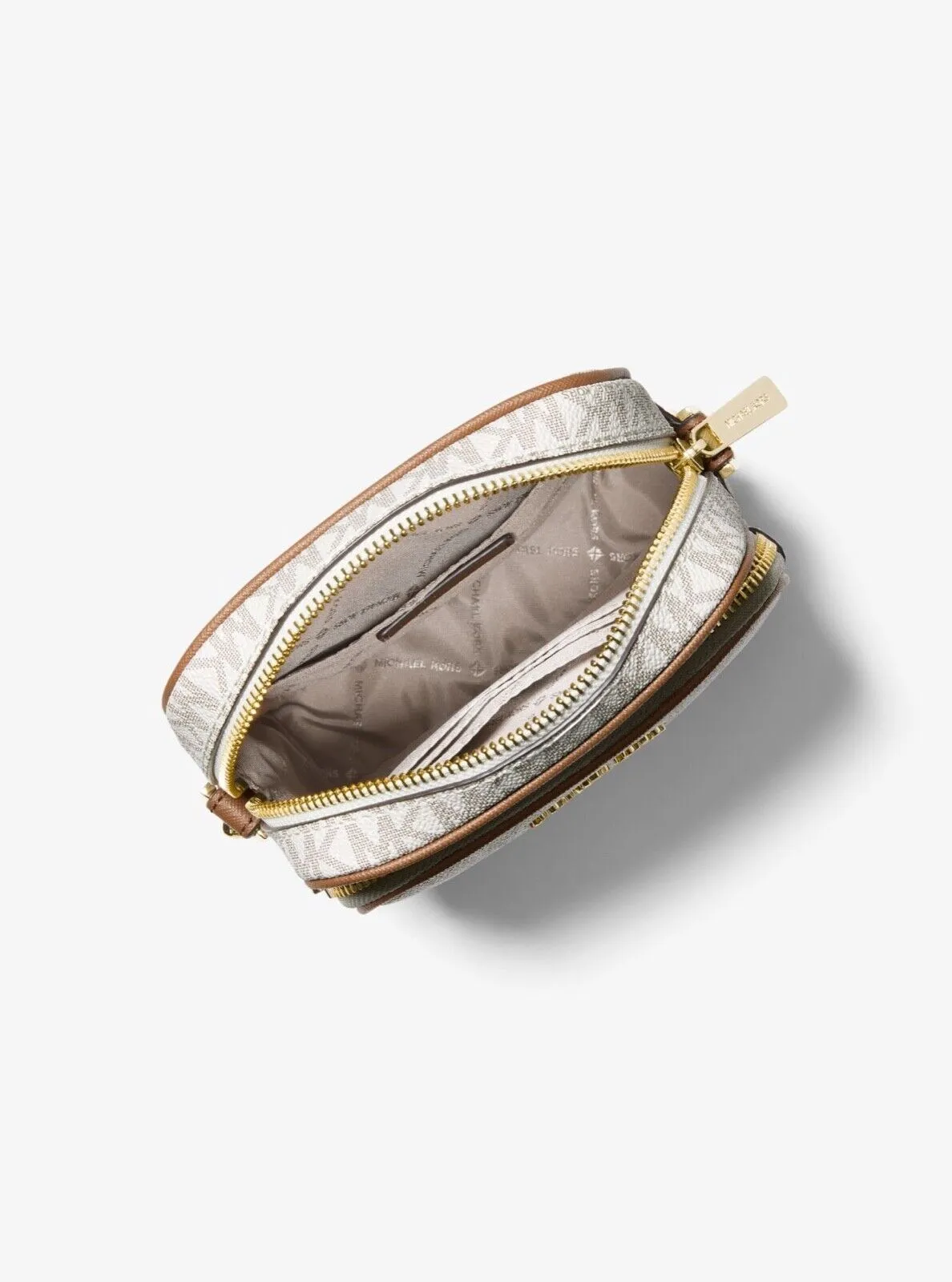 Michael Kors Jet Set Travel Signature Logo Chain Crossbody F Bag