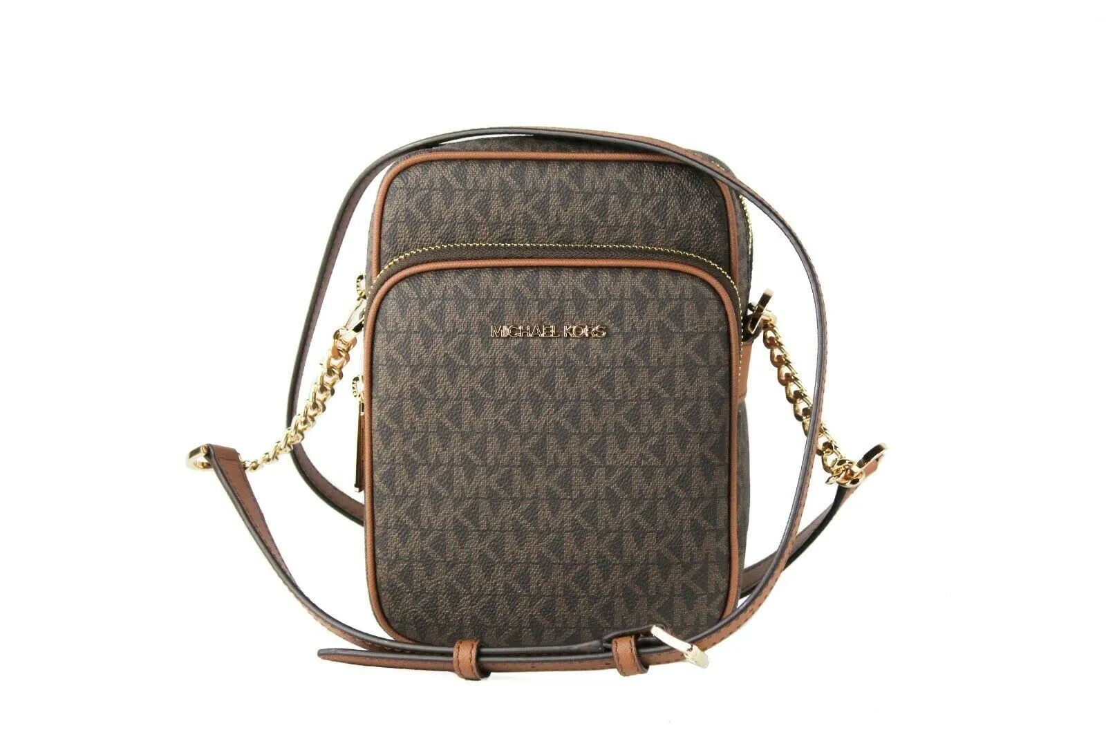 Michael Kors Jet Set Travel Signature Logo Chain Crossbody F Bag