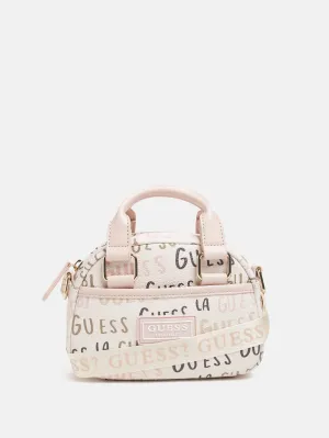 Mini Faux-Leather Logo Satchel
