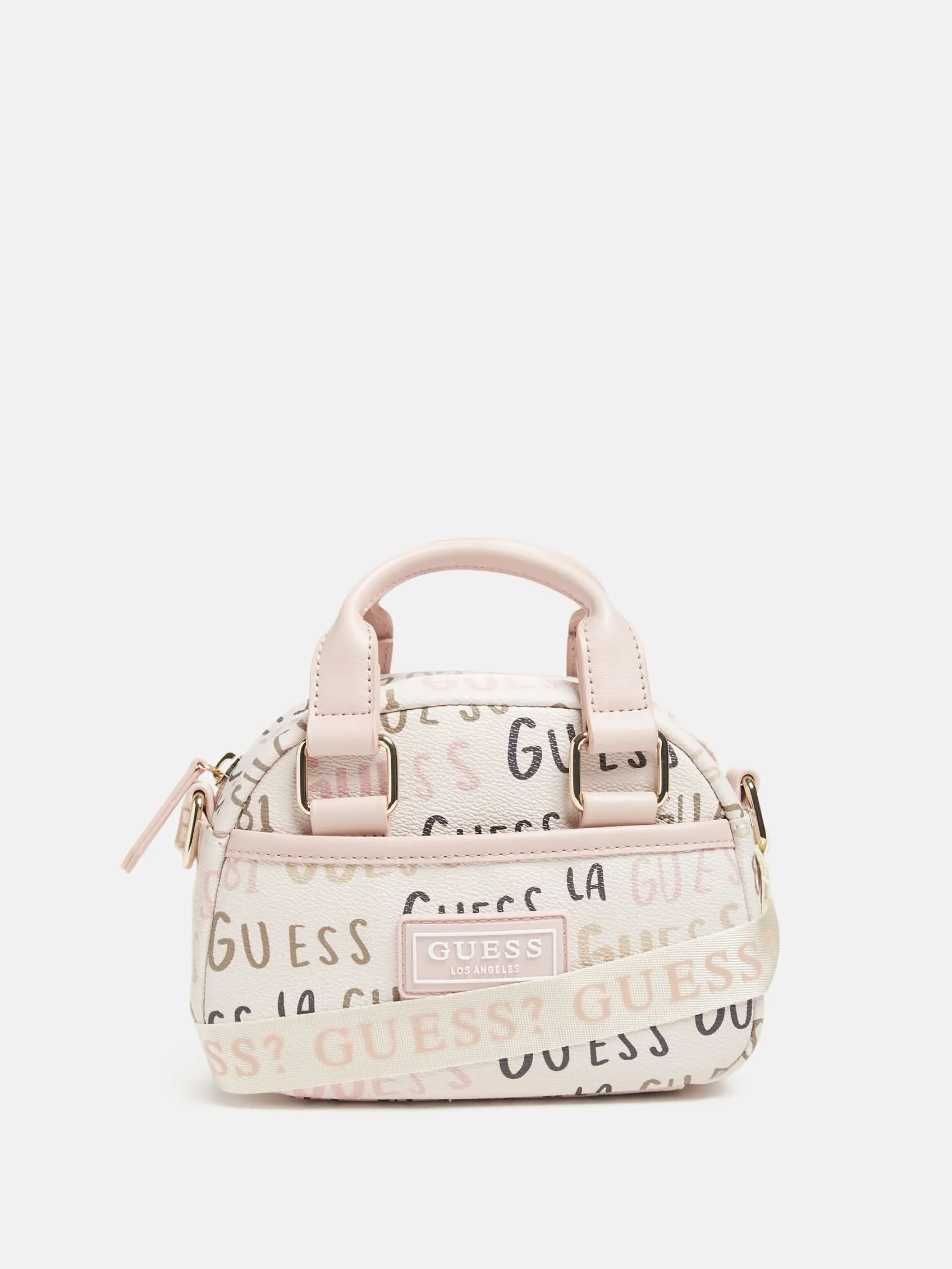 Mini Faux-Leather Logo Satchel