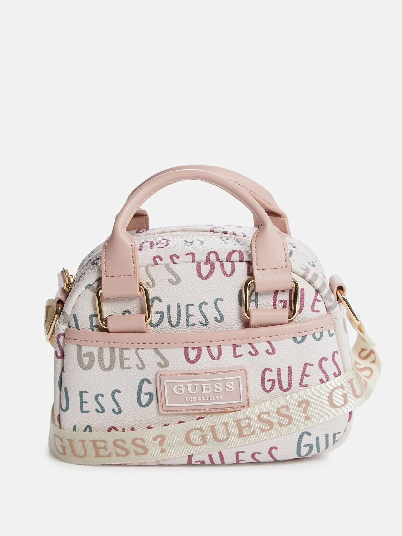 Mini Faux-Leather Logo Satchel