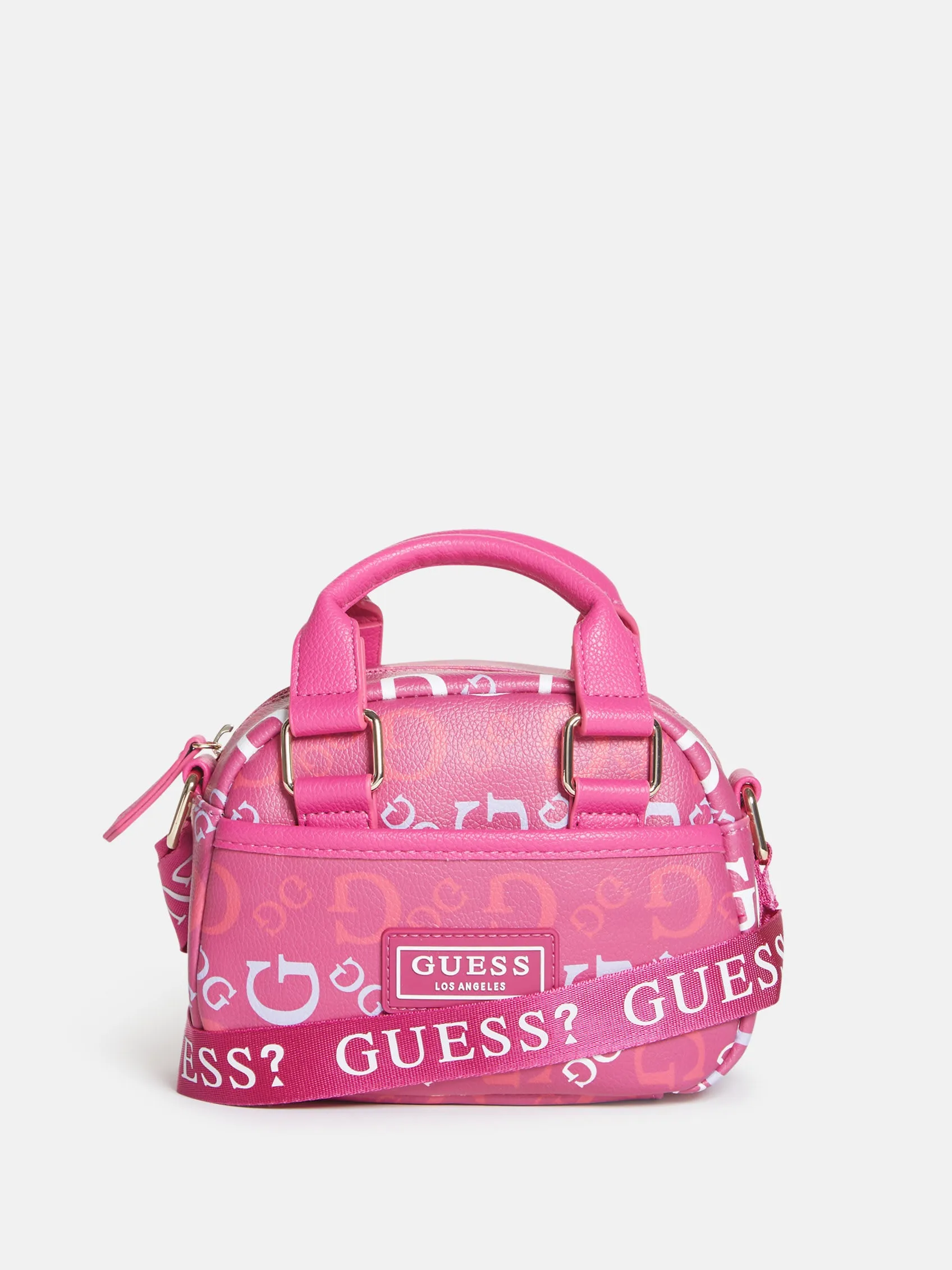 Mini Faux-Leather Logo Satchel