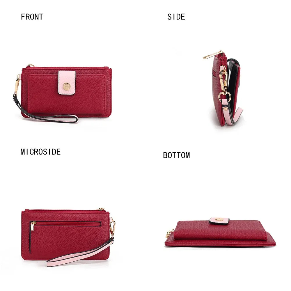 MKF Collection Olympe Vegan Leather Women’s Wristlet Wallet by Mia K
