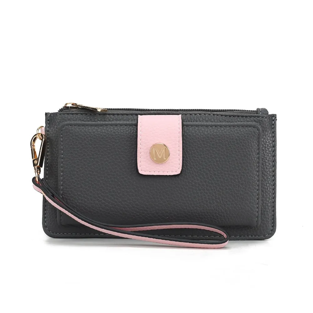 MKF Collection Olympe Vegan Leather Women’s Wristlet Wallet by Mia K