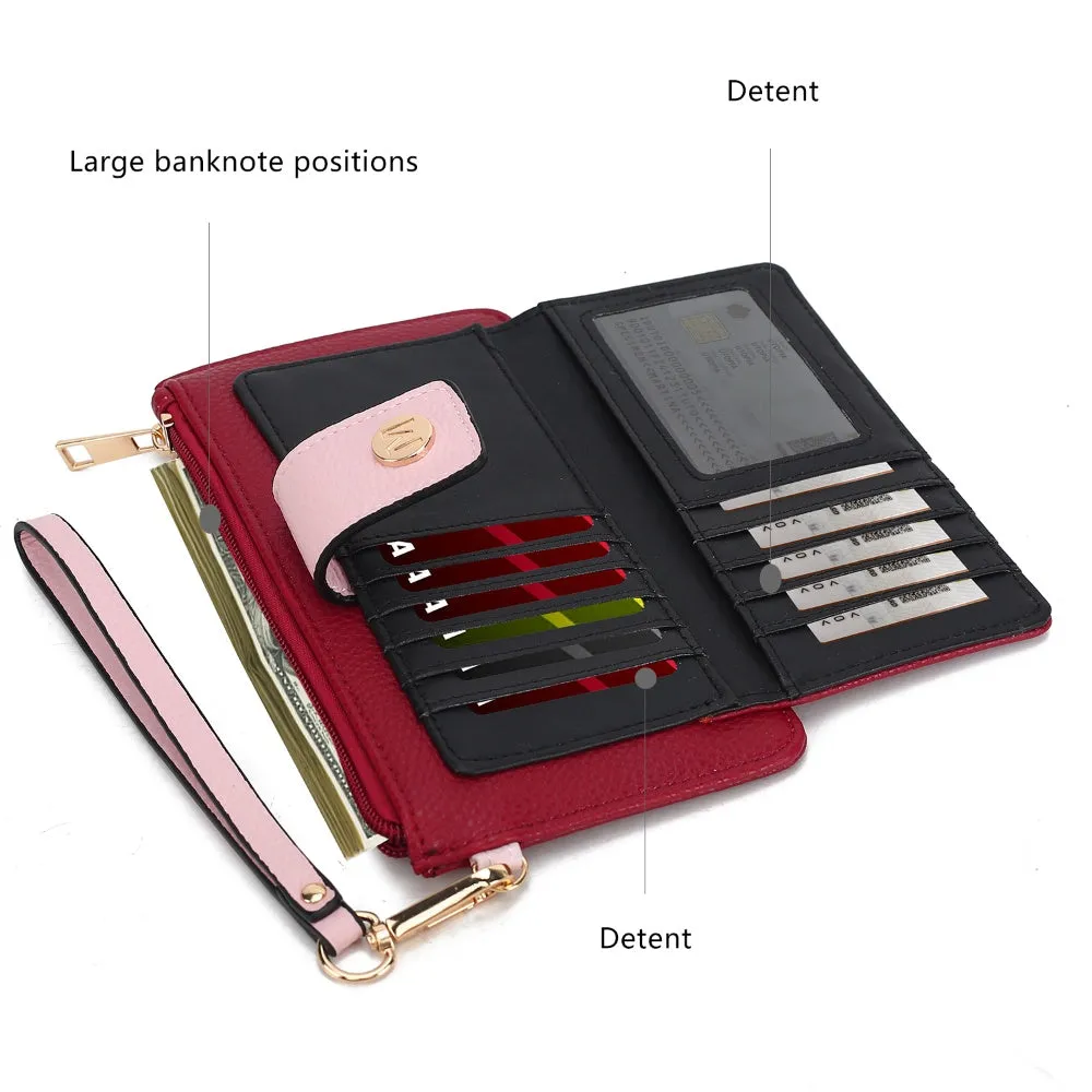 MKF Collection Olympe Vegan Leather Women’s Wristlet Wallet by Mia K