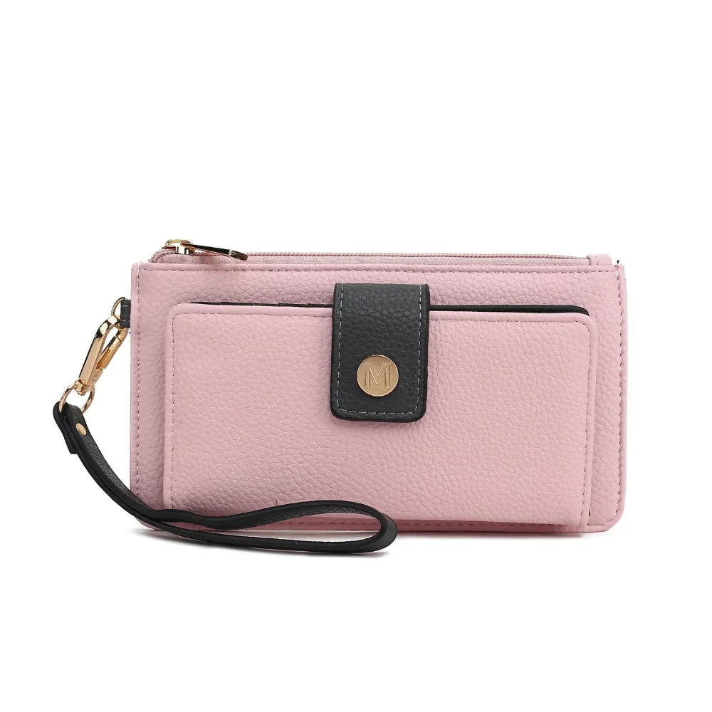 MKF Collection Olympe Vegan Leather Women’s Wristlet Wallet by Mia K