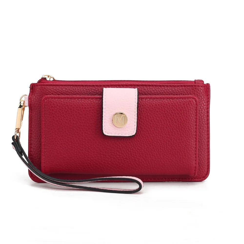 MKF Collection Olympe Vegan Leather Women’s Wristlet Wallet by Mia K