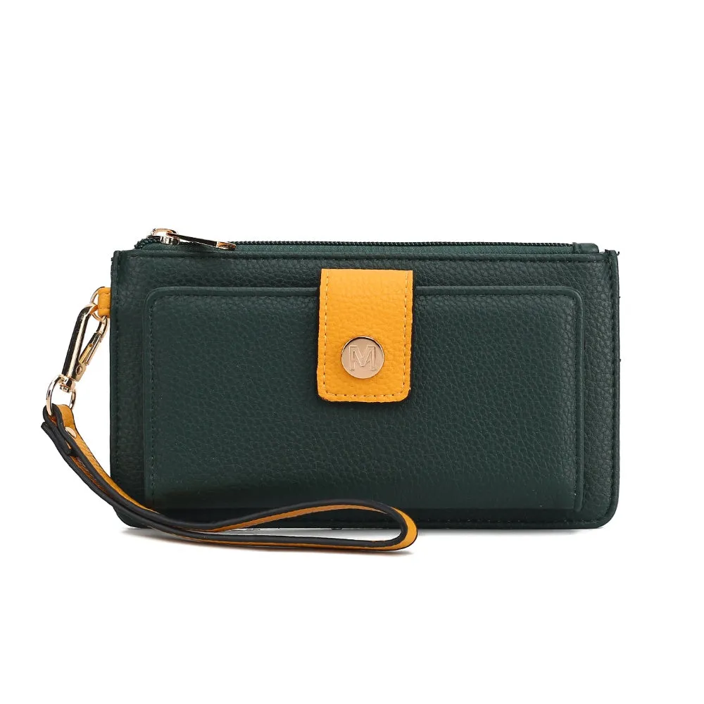 MKF Collection Olympe Vegan Leather Women’s Wristlet Wallet by Mia K