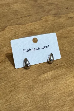 Molly Teardrops Studs - Silver