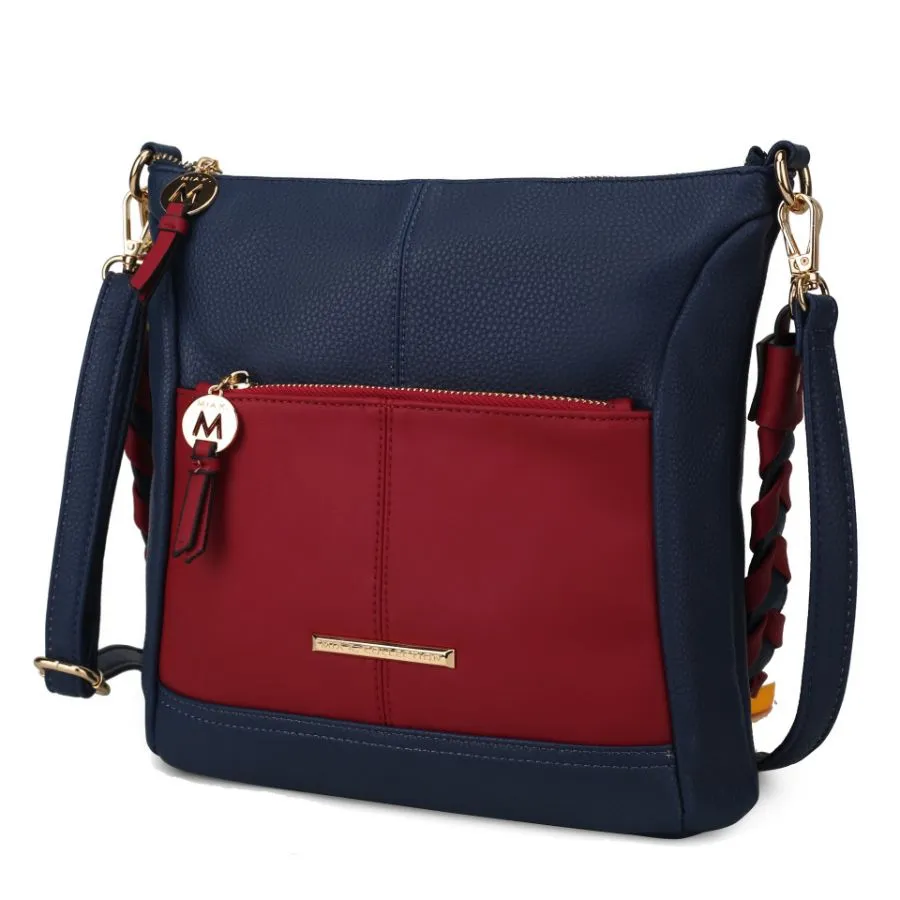 Nala Vegan Color-block Leather Women’s Shoulder Bag